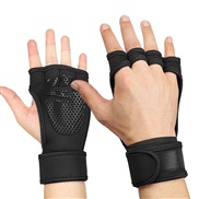 (XL)( black)man woman outdoor sports Non-slip half glove