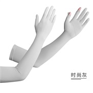 (Free Size )( gray)summer Sunscreen glove woman Outdoor Non-slip draughty thin glove touch screen