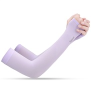 (Free Size )(purple) Sunscreen sleeves man lady summer ice-cool sleeves outdoor sports draughty