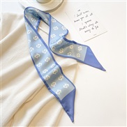 day blue brief temperament surface neckerchief Double layer samll scarves fresh student bag beltins wind