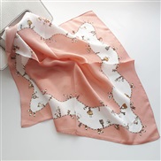 (   Pink)print scarf scarvesOO silk samll pattern