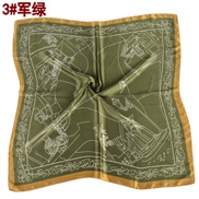 ( Army green)spring Countryside ornament patterncm surface scarves