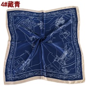 ( Navy blue)spring Countryside ornament patterncm surface scarves