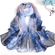 ( blue)summer lotus Sunscreen scarves Seaside beach long style lady scarves color thin scarves scarf