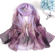 (purple)summer lotus Sunscreen scarves Seaside beach long style lady scarves color thin scarves scarf