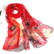( red)summer lotus Sunscreen scarves Seaside beach long style lady scarves color thin scarves scarf