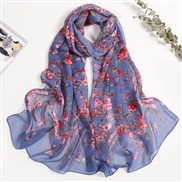 ( blue )summer lotus Sunscreen scarves Seaside beach long style lady scarves color thin scarves scarf