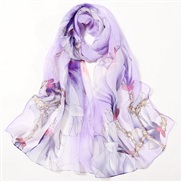 ( purple )summer lotus Sunscreen scarves Seaside beach long style lady scarves color thin scarves scarf