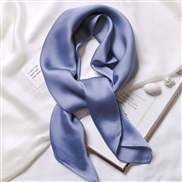 ( blue )scarves samll square neckerchief* pure color scarves fashion all-Purpose Korean style samll neckerchief