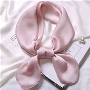 ( Pink)scarves samll square neckerchief* pure color scarves fashion all-Purpose Korean style samll neckerchief