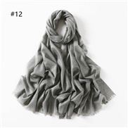 ( +)pure color cotton gold silver scarf woman  color two head short bag head shawl  V