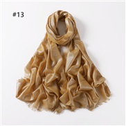 (  gold )pure color cotton gold silver scarf woman  color two head short bag head shawl  V