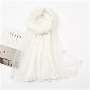 (  white)pure color cotton flower scarf head   summer shawl gold fashion scarves V