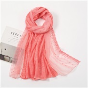 (  red )pure color cotton flower scarf head   summer shawl gold fashion scarves V