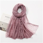(  purple )pure color cotton flower scarf head   summer shawl gold fashion scarves V