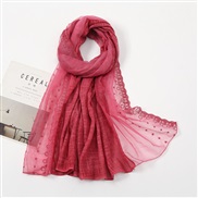 (  Burgundy)pure color cotton flower scarf head   summer shawl gold fashion scarves V