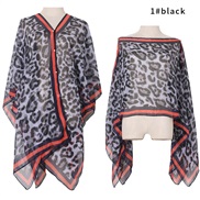 ( black)summer leopard Sunscreen shawl print Sunscreen shawl scarves shawlsilk