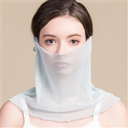 spring summer new silk surface hedging Collar woman pure color Sunscreen draughty thin style Mask samll scarves