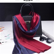 ( Navy blue Burgundy) silk lady gradual change color scarves new all-Purpose long style shawl silk scarf