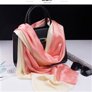 ( red ) silk lady gradual change color scarves new all-Purpose long style shawl silk scarf