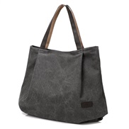 ( gray) fresh canvas bag woman retro fashion Shoulder bag leisure all-Purpose portable big bag spring summer style bag
