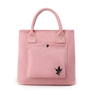 ( Pink)fashion portable bag canvas bag woman bag bag women leisure Cloth bag samll bag woman bag