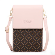 ( Pink)lady bag love buckle fashion vertical style shoulder high capacity multicolor print bag