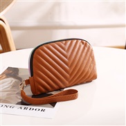 ( brown) flowerV pattern Clutchladies handbag samll bag Korean style fashion leisure bag