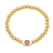 ( rose Red) eyes bracelet woman bronze gilded Beads handmade beads bracelet briefins windbrg