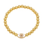 ( white) eyes bracelet woman bronze gilded Beads handmade beads bracelet briefins windbrg