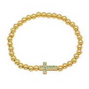 ( green)occidental style retro weave beads geometry  samll brief cross elasticity braceletbrg