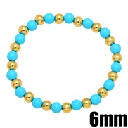 ( blue)Bohemia color bracelet creative handmade bronze gilded enamel beads beads elasticity braceletbrg
