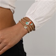 ( three piece suit) noble wind beads bracelet  Bohemia starfish geometry elasticity retro