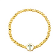 ins cross beads woman  fashion brief all-Purpose bracelet  occidental stylebrg