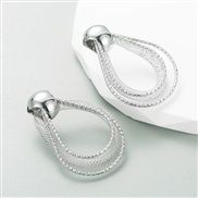 occidental style fashion geometry Rhinestone series earrings woman Alloy diamond trend all-Purpose arring