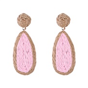 ( Pink)Bohemia wind color earrings  classic drop retro earring