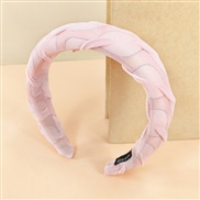 ( Pink) high eadband lovely sweet woman wave pattern color surface eadband
