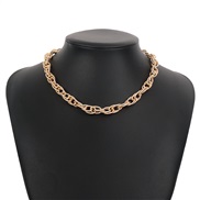 ( Gold) samll temperament chain  pattern chain personality necklace fashion wind