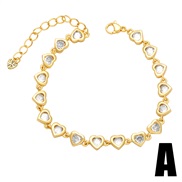 (A) occidental style fashion high diamond zircon bracelet personality all-Purposebrh