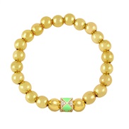 ( green) gold beads  occidental style Bohemian style color enamel bracelet womanbrh