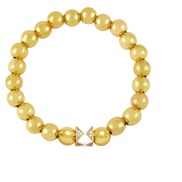 ( white) gold beads  occidental style Bohemian style color enamel bracelet womanbrh