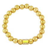 ( yellow) gildedmm beads bracelet woman  brief creative occidental style temperamentbrh