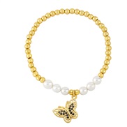 ( black)summer Pearl butterfly bracelet woman  occidental style temperament high samllbrh