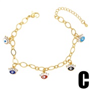 (C)occidental style  fashion geometry love Five-pointed star Metal bracelet woman  creative diamondbrh