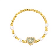 occidental style diamond love Pearl bracelet woman  fashion all-Purpose retrobrh
