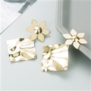 ( Gold)occidental style fashion personality geometry gilded earrings woman personality all-Purpose Alloy earring temper