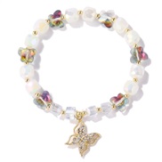 color surface crystal butterfly pendant bracelet flower bracelet