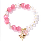 color Opal crystal star bracelet flower