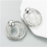 occidental style personality geometry Rhinestone series earrings woman Alloy diamond trend all-Purpose arring