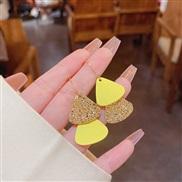 (E yellow )silver samll high samll skirt earringsins all-Purpose temperament same style ear stud